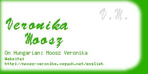 veronika moosz business card